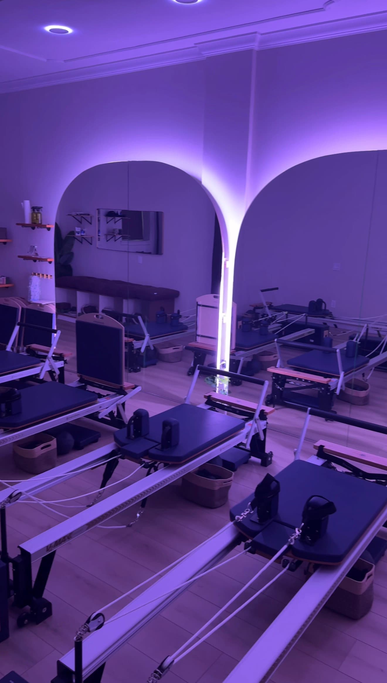 Reformer machines inside the CorePress studio